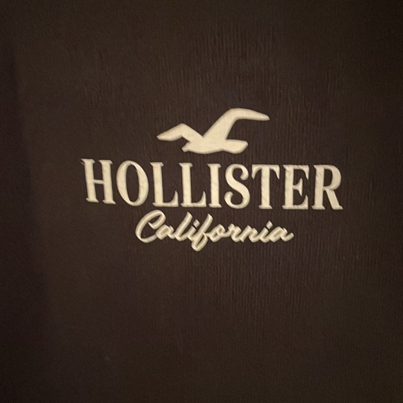 Hollister Black Hoodie XS Floral Sleeve - Picture 2 of 7